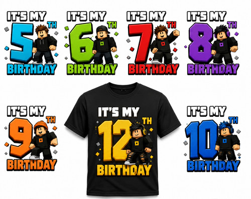 Kids birthday shirt gaming - birthday,